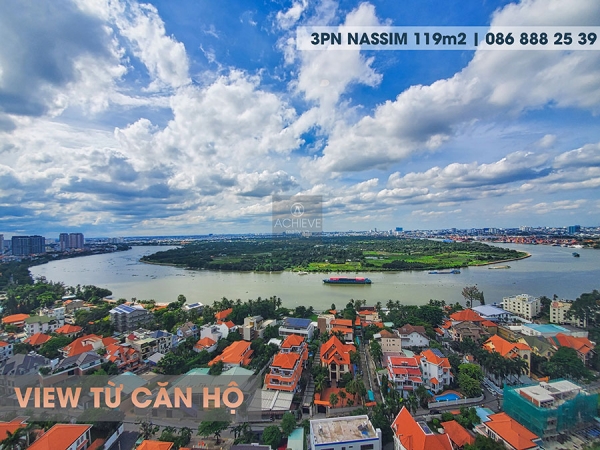 Bán 3 phòng ngủ Nassim Thảo Điền view sông 119m2 | Top những căn đẹp nhất Nassim Thảo Điền